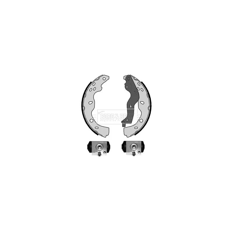 Kit de freins arrière (prémontés) BORG & BECK BBS1087K
