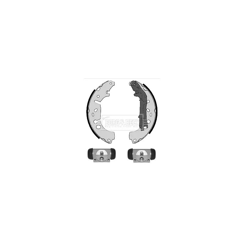 Kit de freins arrière (prémontés) BORG & BECK BBS1089K