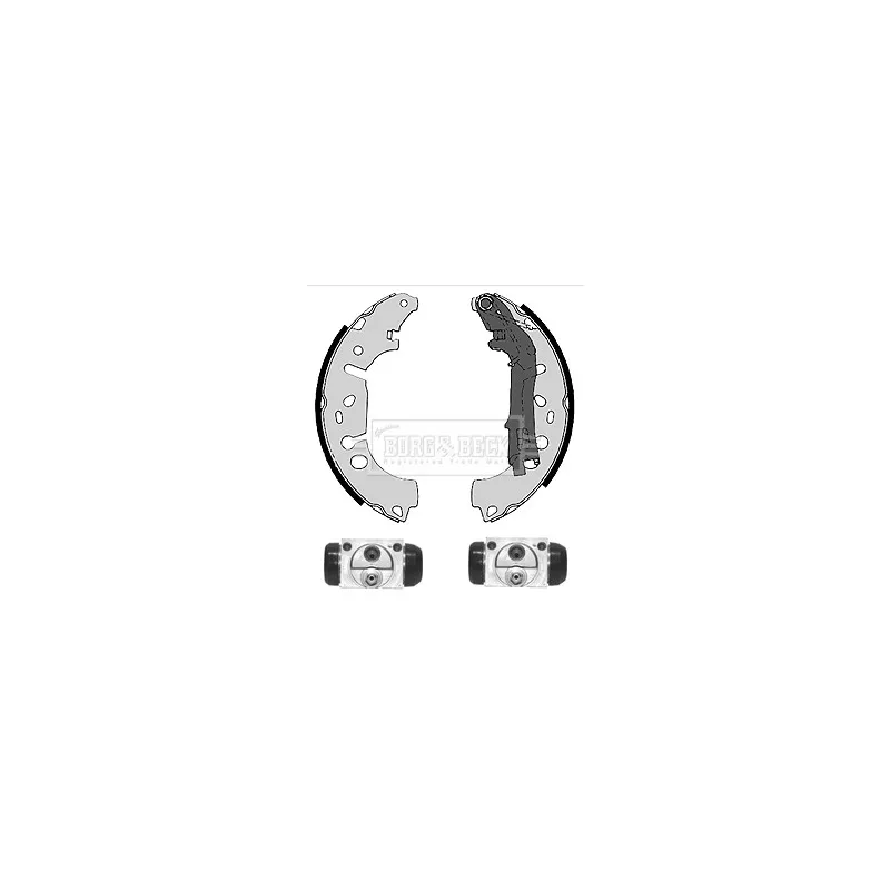 Kit de freins arrière (prémontés) BORG & BECK BBS1094K