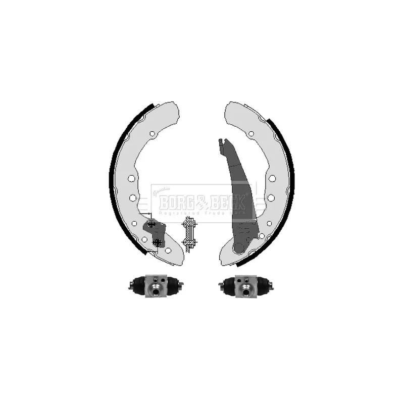 Kit de freins arrière (prémontés) BORG & BECK BBS1097K
