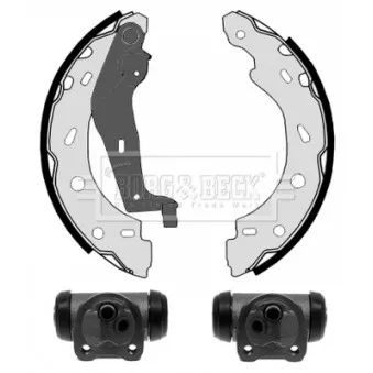 Kit de freins arrière (prémontés) BORG & BECK BBS1100K