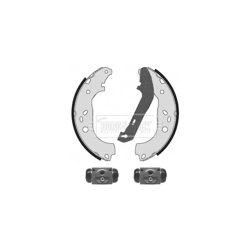 Kit de freins arrière (prémontés) BORG & BECK BBS1105K