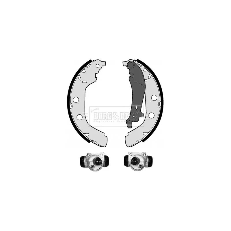Kit de freins arrière (prémontés) BORG & BECK BBS1106K