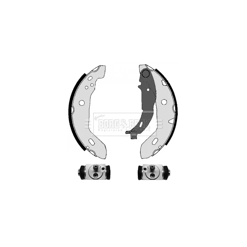 Kit de freins arrière (prémontés) BORG & BECK BBS1107K