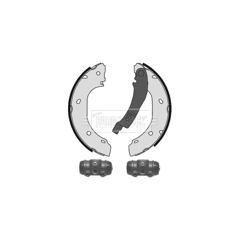 Kit de freins arrière (prémontés) BORG & BECK BBS1112K