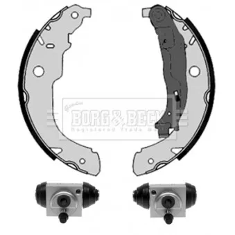 Kit de freins arrière (prémontés) BORG & BECK BBS1136K