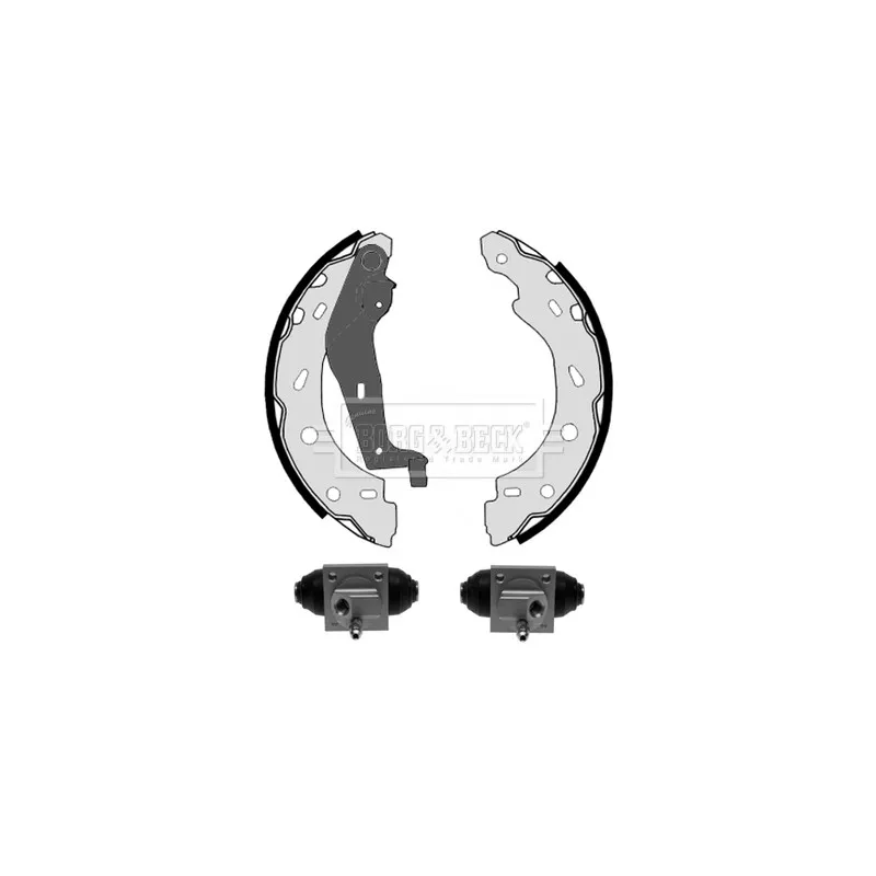Kit de freins arrière (prémontés) BORG & BECK BBS1139K