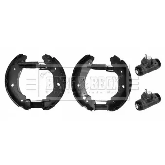 Kit de freins arrière (prémontés) BORG & BECK BBS1146K