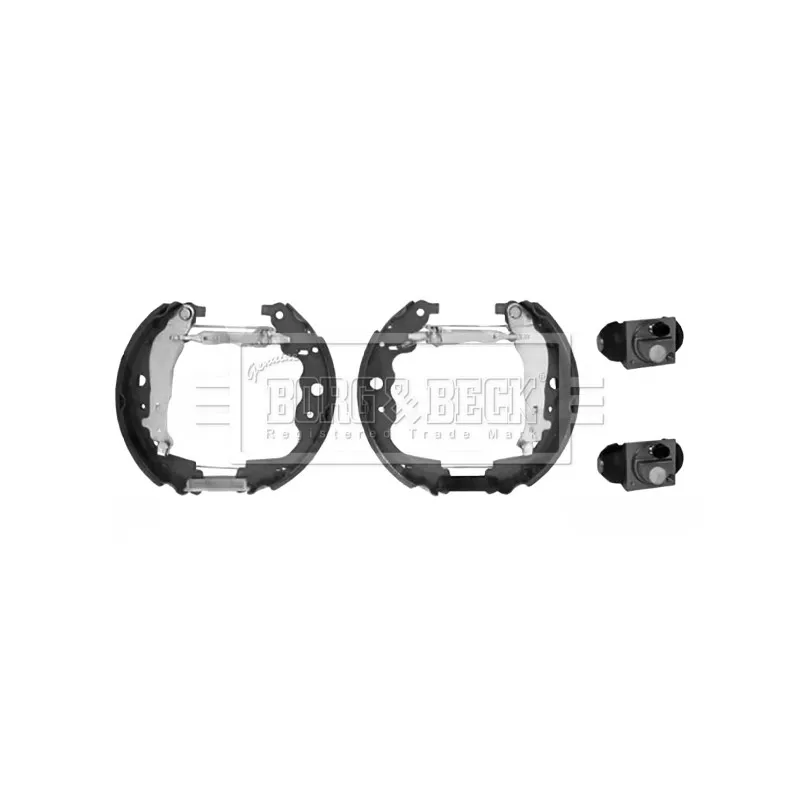 Kit de freins arrière (prémontés) BORG & BECK BBS1147K