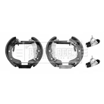 Kit de freins arrière (prémontés) BORG & BECK BBS1156K