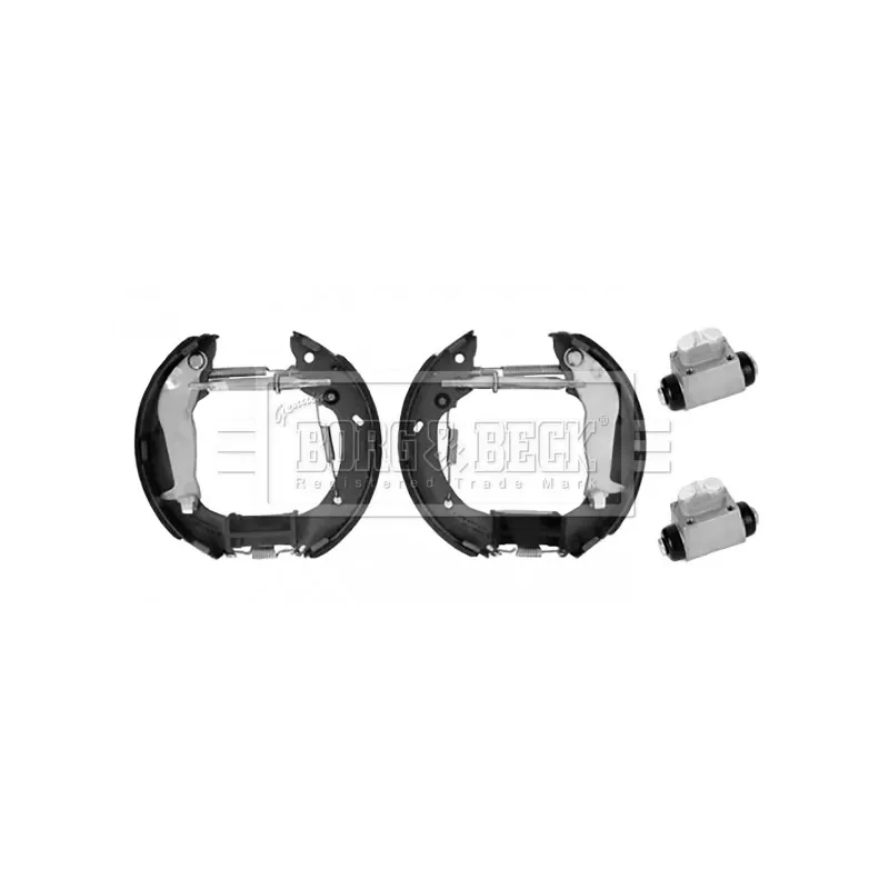 Kit de freins arrière (prémontés) BORG & BECK BBS1158K