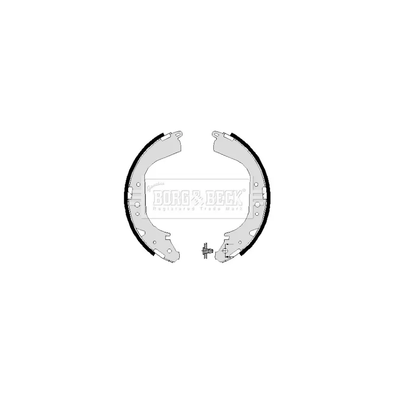 Jeu de mâchoires de frein BORG & BECK BBS6004