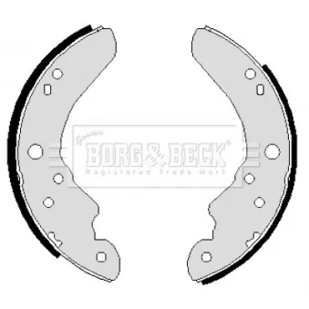 Jeu de mâchoires de frein BORG & BECK BBS6006