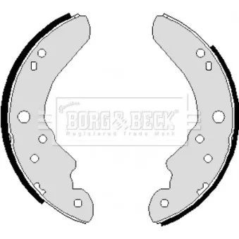 Jeu de mâchoires de frein BORG & BECK BBS6011