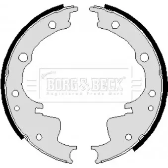 Jeu de mâchoires de frein BORG & BECK BBS6013