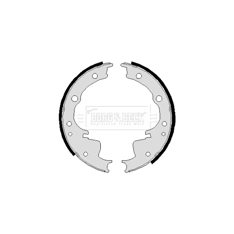 Jeu de mâchoires de frein BORG & BECK BBS6013
