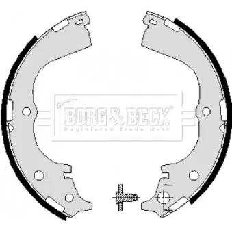 Jeu de mâchoires de frein BORG & BECK BBS6018