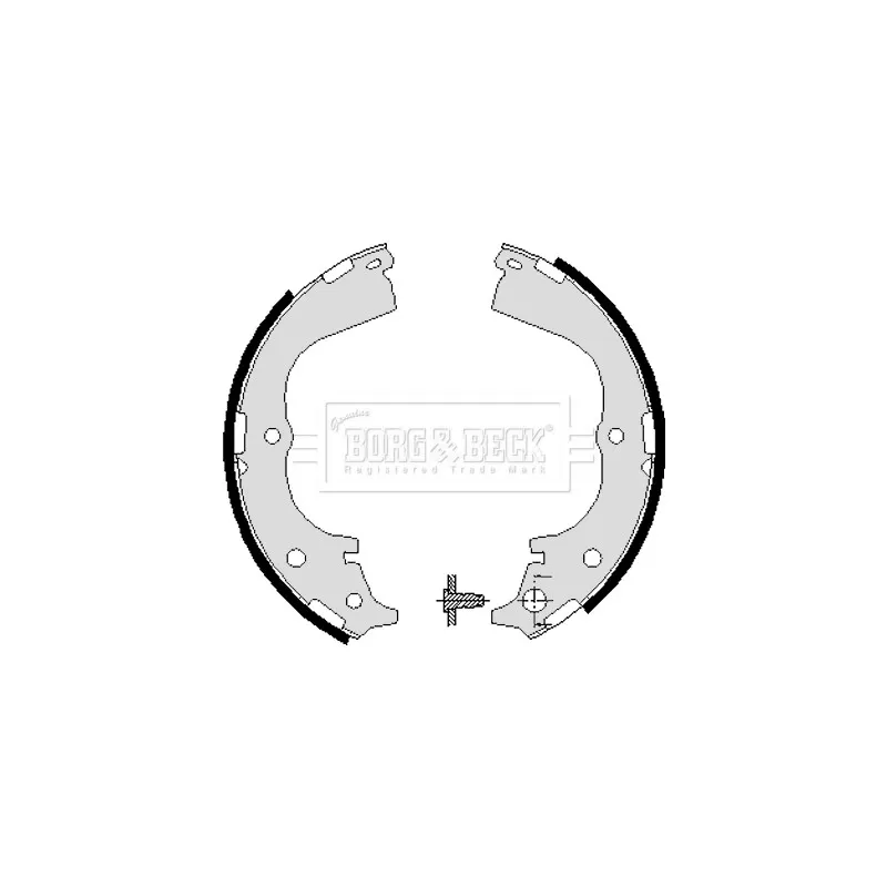 Jeu de mâchoires de frein BORG & BECK BBS6018