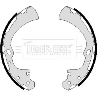 Jeu de mâchoires de frein BORG & BECK BBS6019