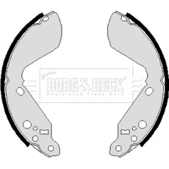 Jeu de mâchoires de frein BORG & BECK BBS6031