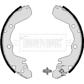 Jeu de mâchoires de frein BORG & BECK BBS6038