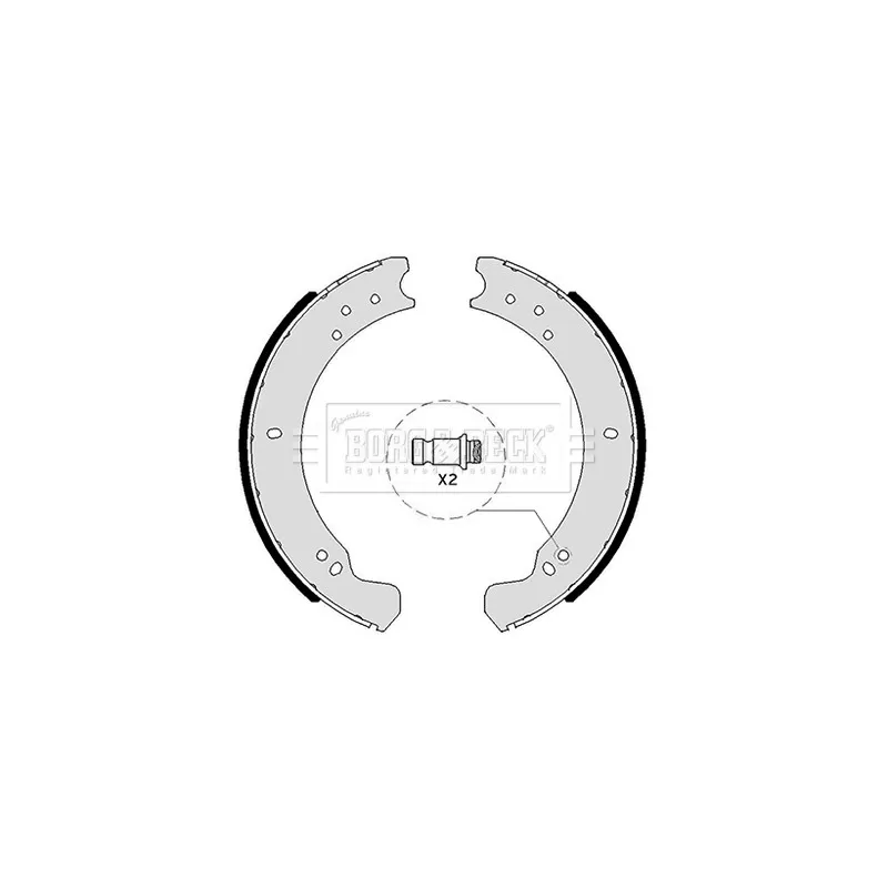 Jeu de mâchoires de frein BORG & BECK BBS6049