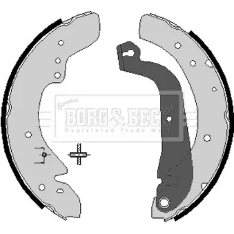 Jeu de mâchoires de frein BORG & BECK BBS6059