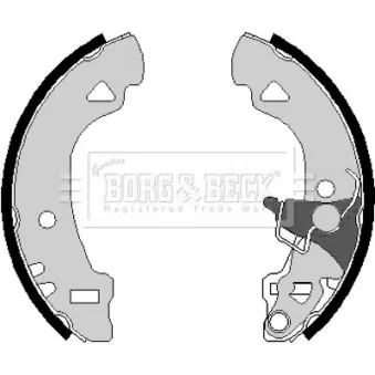 Jeu de mâchoires de frein BORG & BECK BBS6079