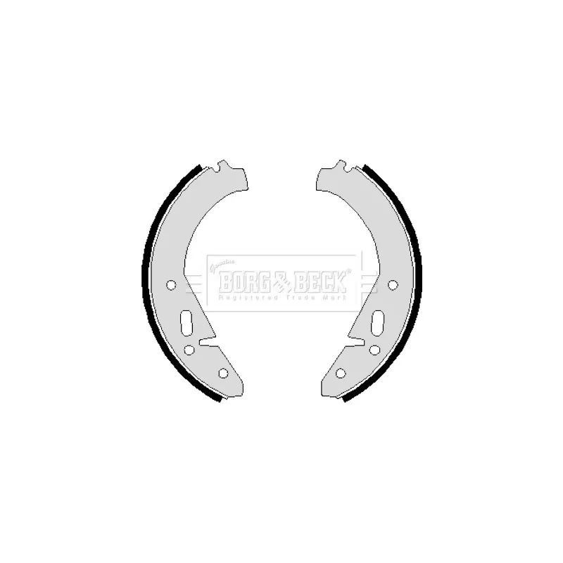 Jeu de mâchoires de frein BORG & BECK BBS6081