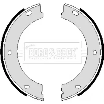 Jeu de mâchoires de frein BORG & BECK BBS6084
