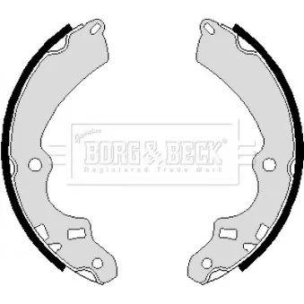 Jeu de mâchoires de frein BORG & BECK BBS6091