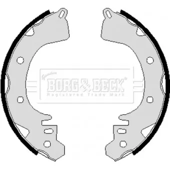 Jeu de mâchoires de frein BORG & BECK BBS6098