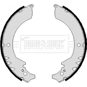 Jeu de mâchoires de frein BORG & BECK BBS6109