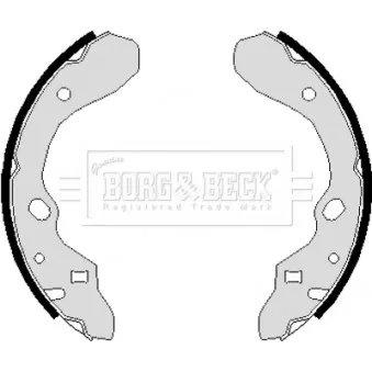 Jeu de mâchoires de frein BORG & BECK BBS6112