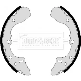 Jeu de mâchoires de frein BORG & BECK BBS6120