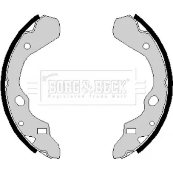 Jeu de mâchoires de frein BORG & BECK BBS6130