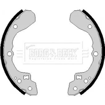 Jeu de mâchoires de frein BORG & BECK BBS6145