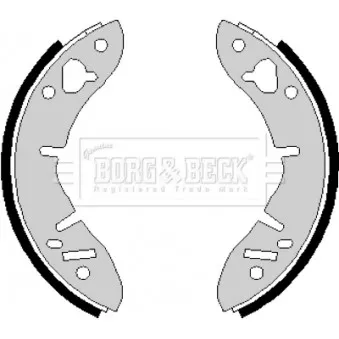 Jeu de mâchoires de frein BORG & BECK BBS6155