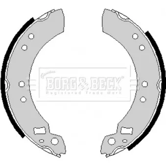 Jeu de mâchoires de frein BORG & BECK BBS6158