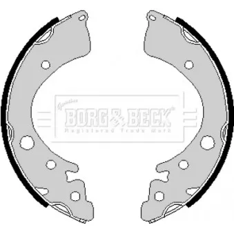 Jeu de mâchoires de frein BORG & BECK BBS6160