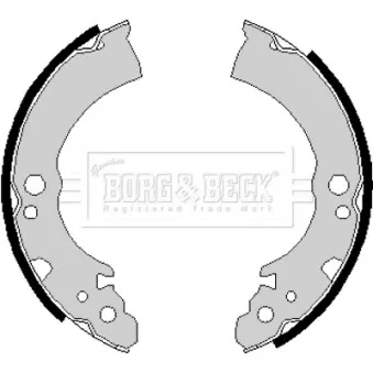 Jeu de mâchoires de frein BORG & BECK BBS6163