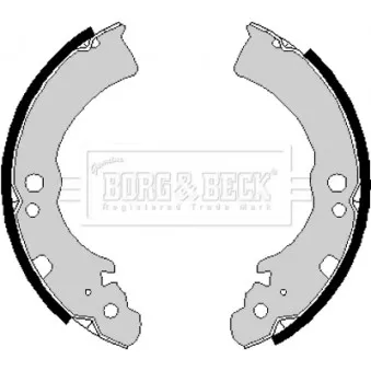 Jeu de mâchoires de frein BORG & BECK BBS6168