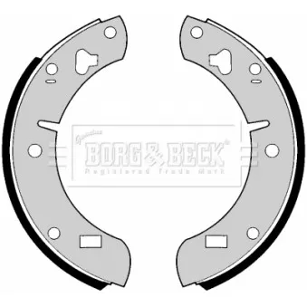 Jeu de mâchoires de frein BORG & BECK BBS6170