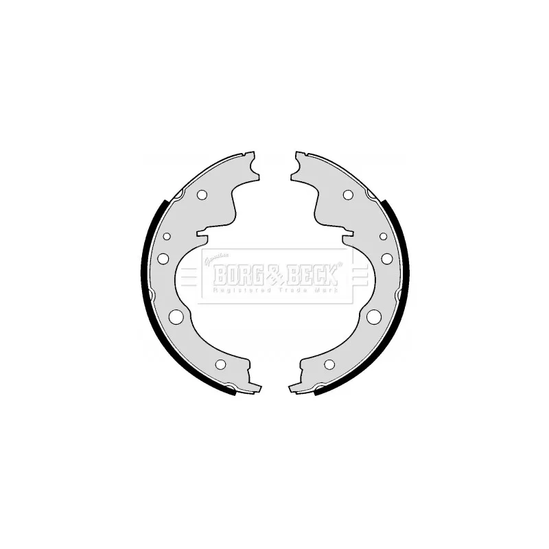 Jeu de mâchoires de frein BORG & BECK BBS6175