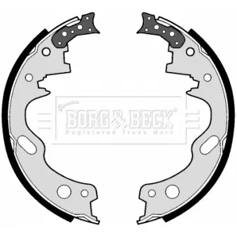 Jeu de mâchoires de frein BORG & BECK BBS6186