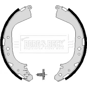 Jeu de mâchoires de frein BORG & BECK BBS6193