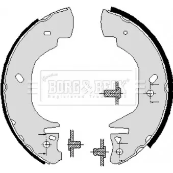 Jeu de mâchoires de frein BORG & BECK BBS6194