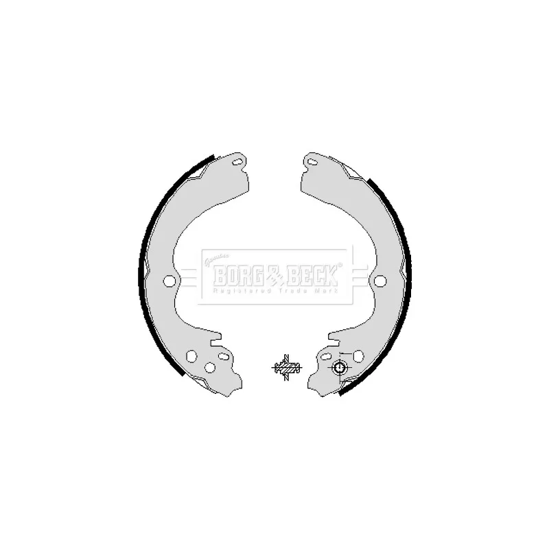 Jeu de mâchoires de frein BORG & BECK BBS6204