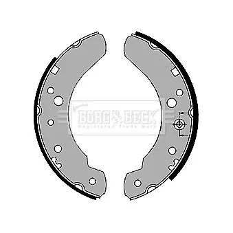 Jeu de mâchoires de frein BORG & BECK BBS6209