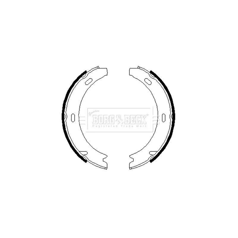 Jeu de mâchoires de frein BORG & BECK BBS6219
